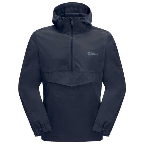 Ветровка для мужчин Jack Wolfskin Desert Wind Overhead M Демисезонная/ Темно-синий photo 1