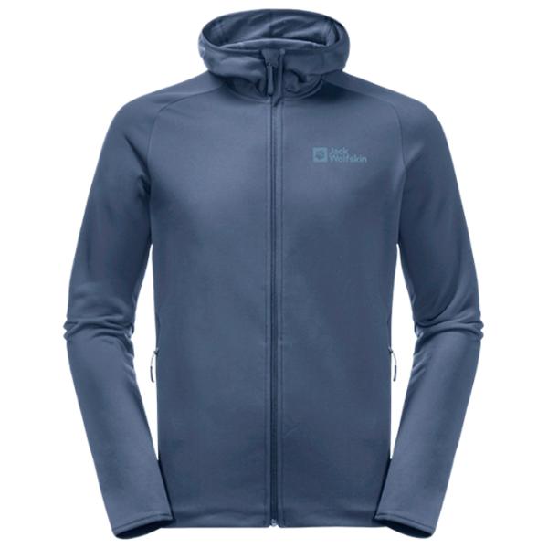 Hanorac pentru bărbați Jack Wolfskin Baiselberg Hooded Fz M Drept/ Navy photo 1