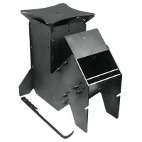 Печь AiBGrill Eco-Turbo Camp Medium + Брикеты, уголь/ Портативный