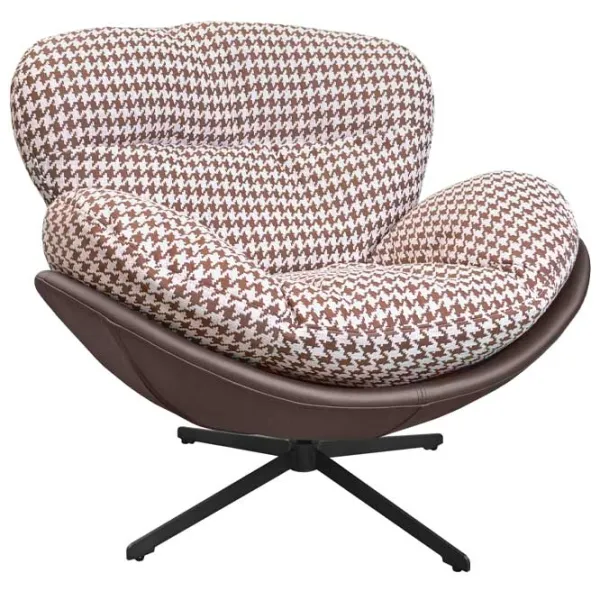 Кресло для гостиной DecoPrim Euforia Белый Коричневый photo 1 Кресло для гостиной DecoPrim Euforia Белый Коричневый photo 1