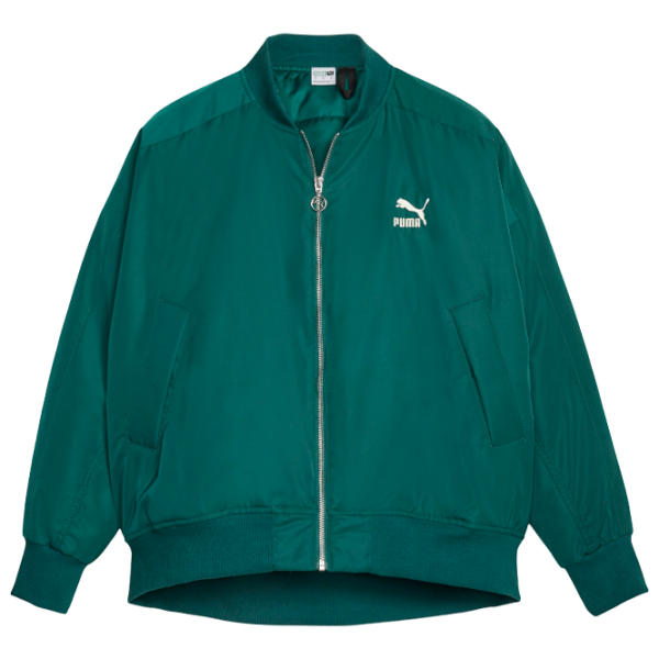 Куртка для женщин Puma T7 Shiny Bomber Jacket XS/ Зелёный photo 1