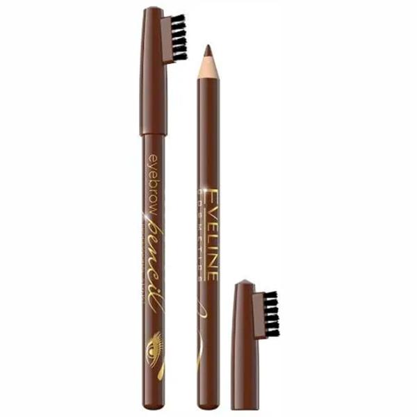 Карандаш для бровей Eveline Cosmetics Eyebrow Pencil Коричневый photo 1 Карандаш для бровей Eveline Cosmetics Eyebrow Pencil Коричневый photo 1
