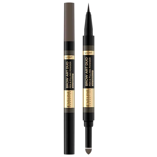 Маркер для бровей Eveline Cosmetics Brow Art Duo Коричневый photo 1