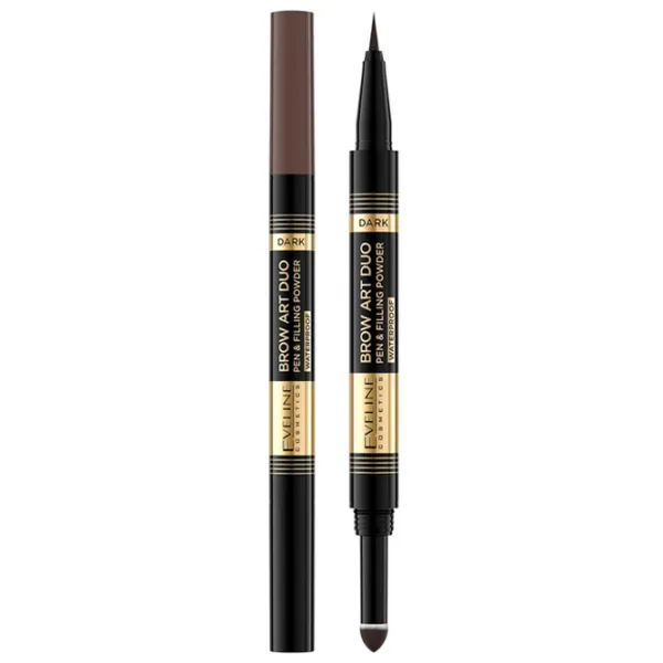 Маркер для бровей Eveline Cosmetics Brow Art Duo Тёмно-коричневый photo 1 Маркер для бровей Eveline Cosmetics Brow Art Duo Тёмно-коричневый photo 1