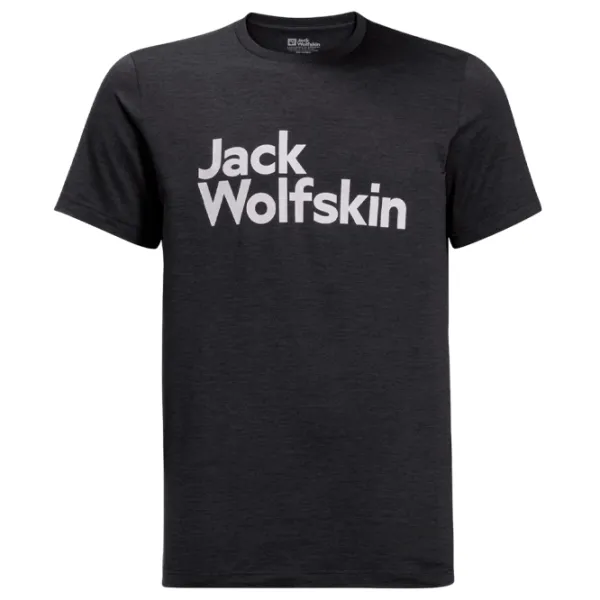 Футболка для мужчин Jack Wolfskin Brand T M 100% полиэстер/ Черный photo 1