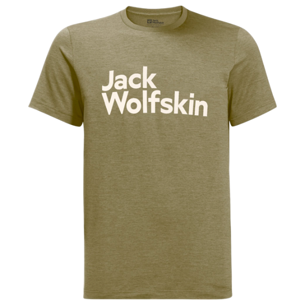 Tricou pentru bărbați Jack Wolfskin Brand T M 100% poliester/ Green photo 1