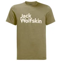 Tricou pentru bărbați Jack Wolfskin Brand T M 100% poliester/ Green