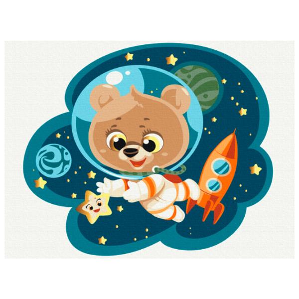 Картина по номерам BrushMe Космический медвежонок 40 x 30 cm/ Горизонтальная photo 1 Картина по номерам BrushMe Космический медвежонок 40 x 30 cm/ Горизонтальная photo 1