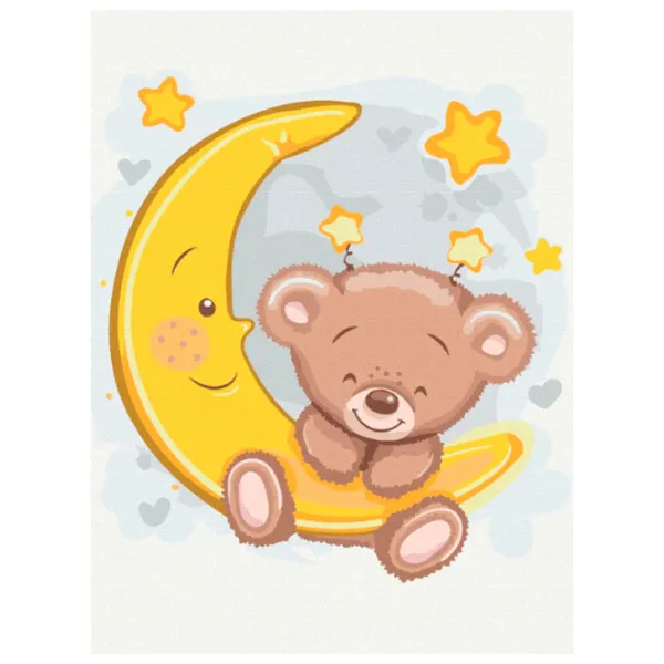 Картина по номерам BrushMe Мишка на луне 40 x 30 cm/ Вертикальная photo 1 Картина по номерам BrushMe Мишка на луне 40 x 30 cm/ Вертикальная photo 1