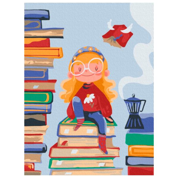 Картина по номерам BrushMe Книжная фея 40 x 30 cm/ Вертикальная photo 1
