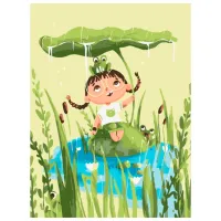 Картина по номерам BrushMe Фея озера 40 x 30 cm/ Вертикальная