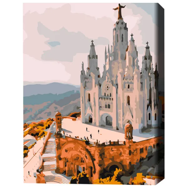 Картина по номерам BrushMe Храм Святого Сердца 40 x 30 cm/ Вертикальная photo 1