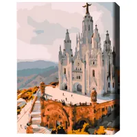Картина по номерам BrushMe Храм Святого Сердца 40 x 30 cm/ Вертикальная