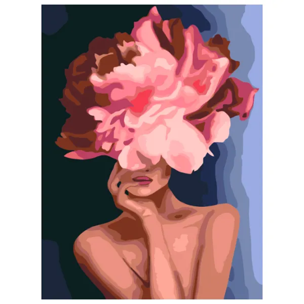 Картина по номерам BrushMe Изящный цветок 40 x 30 cm/ Вертикальная photo 1