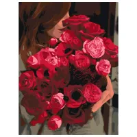 Картина по номерам BrushMe Букет от самого родного 40 x 30 cm/ Вертикальная