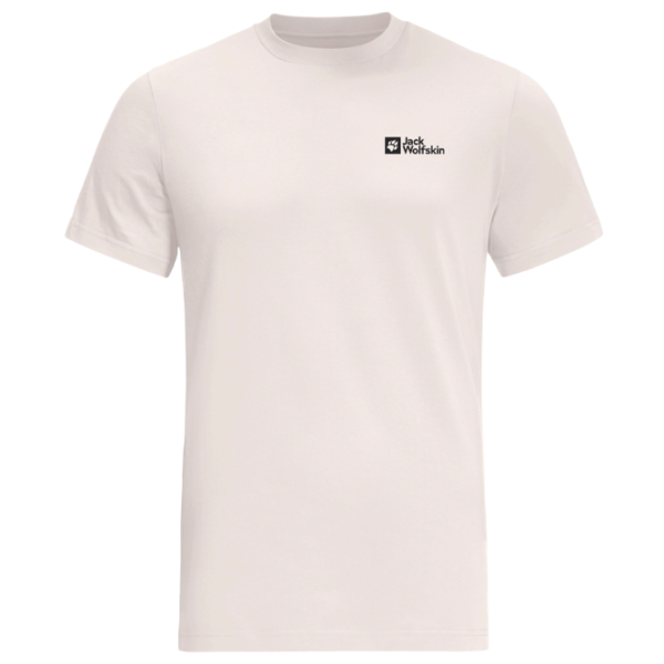 Tricou pentru bărbați Jack Wolfskin Essential T M 100% bumbac/ White photo 1