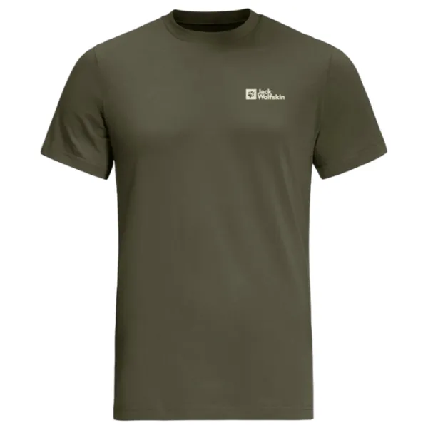 Футболка для мужчин Jack Wolfskin Essential T M 100% хлопок/ Island moos photo 1