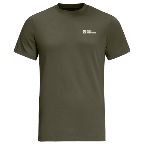 Футболка для мужчин Jack Wolfskin Essential T M 100% хлопок/ Island moos photo 1