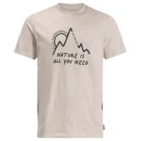 Футболка для мужчин Jack Wolfskin Bergliebe T M 100% хлопок/ Winter Pearl