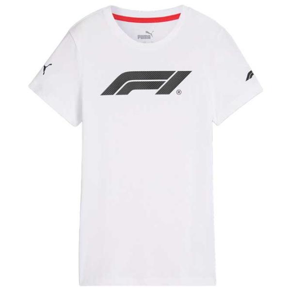 Tricou pentru femei Puma F1 Logo Graphic Tee Wns 100% bumbac/ White photo 1