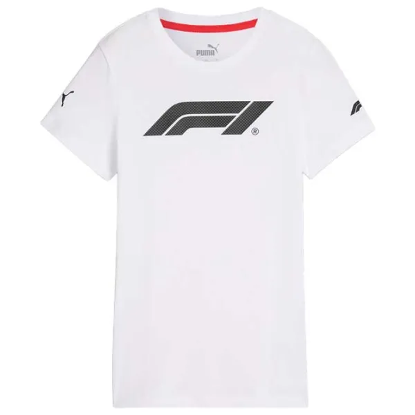Футболка для женщин Puma F1 Logo Graphic Tee Wns 100% хлопок/ Белый photo 1