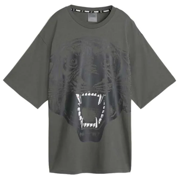 Tricou pentru femei Puma Game Love Cat Tee Mineral 100% bumbac/ Gray photo 1