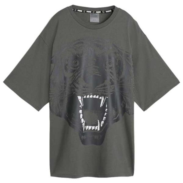 Tricou pentru femei Puma Game Love Cat Tee Mineral 100% bumbac/ Gray photo 1