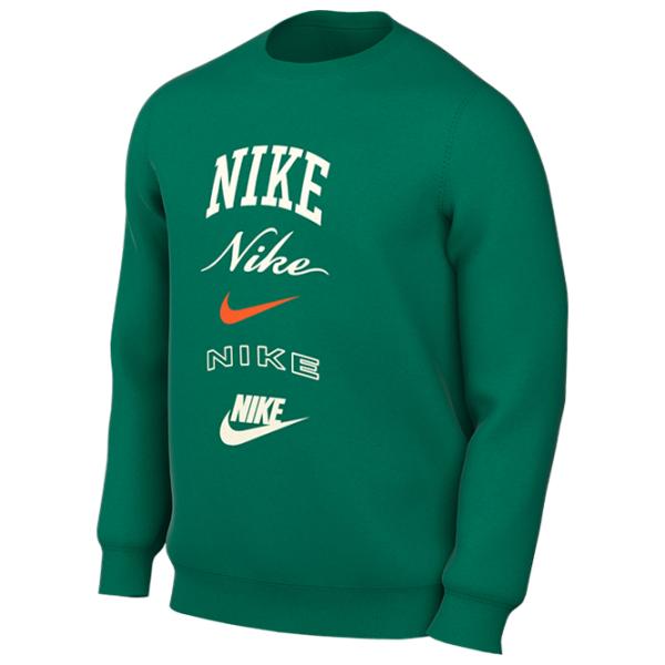 Hanorac pentru bărbați Nike Club Bb Crew Stack Gx Drept/ Green photo 1