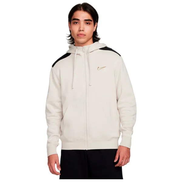 Hanorac pentru bărbați Nike Sportswear Fleece Full Zip Drept/ White photo 1
