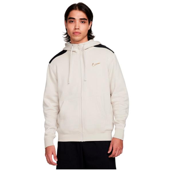 Hanorac pentru bărbați Nike Sportswear Fleece Full Zip Drept/ White photo 1