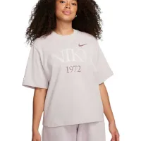 Tricou pentru femei Nike W Nsw Tee Classics Boxy 100% bumbac/ Gray