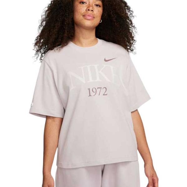 Футболка для женщин Nike W Nsw Tee Classics Boxy 100% хлопок/ Серый photo 1