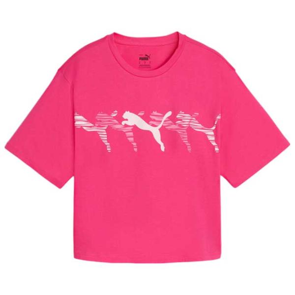 Футболка для женщин Puma Ess+ Logo Lab Relaxed Tee Garnet Хлопок/ Розовый photo 1