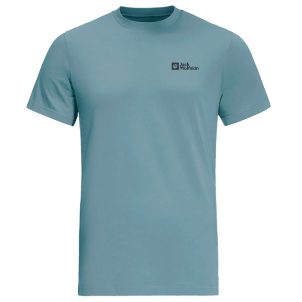 Tricou pentru bărbați Jack Wolfskin Essential T M 100% bumbac/ Blue photo 1