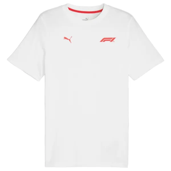 Tricou pentru bărbați Puma F1 Ess Tonal Logo Tee 100% bumbac/ White photo 1