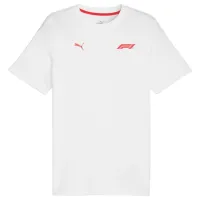 Tricou pentru bărbați Puma F1 Ess Tonal Logo Tee 100% bumbac/ White