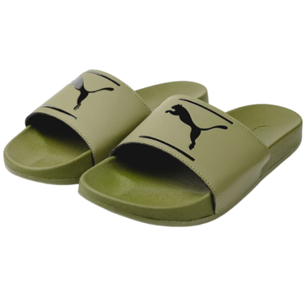 Șlapi pentru bărbați Puma Leadcat Ftr Comfort 40.5/ Olive photo 1