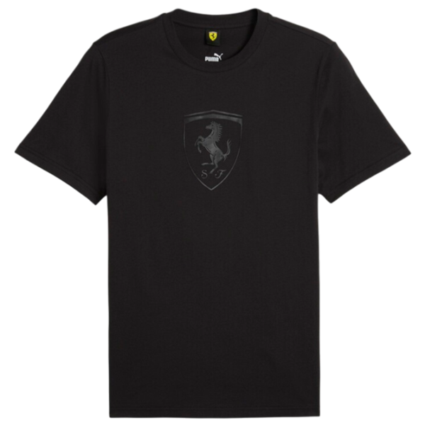 Футболка для мужчин Puma Ferrari Race Big Shield Tee Tonal 100% хлопок/ Черный photo 1