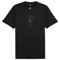 Tricou pentru bărbați Puma Ferrari Race Big Shield Tee Tonal 100% bumbac/ Black