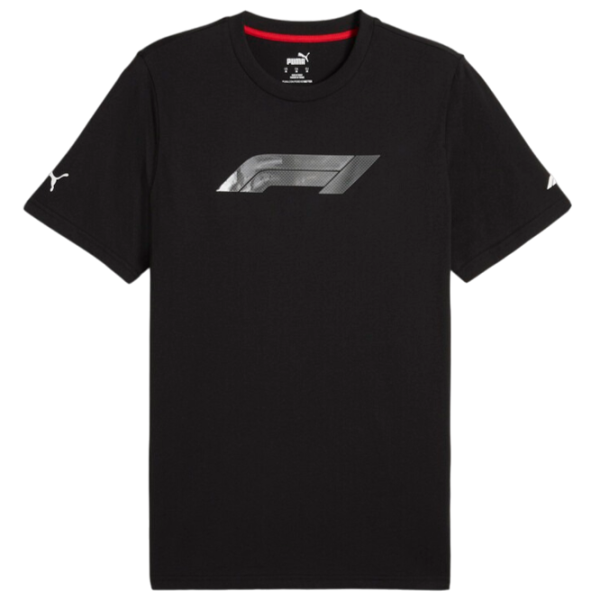 Tricou pentru bărbați Puma F1 Logo Graphic Tee 100% bumbac/ Black photo 1