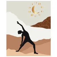 Картина по номерам BrushMe Искусство гармонии №2 50 x 40 см/ Вертикальная