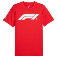 Tricou pentru bărbați Puma F1 Ess Logo Tee 100% bumbac / Red