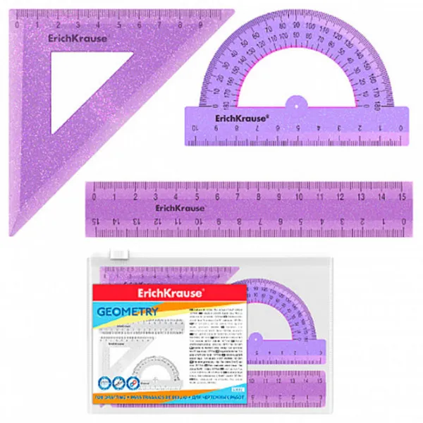 Set rigle ErichKrause 53536 15 cm/ Plastic photo 1