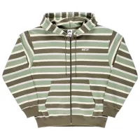 Hanorac pentru bărbați Nike Sb Flc Fz Stripes Drept/ Green