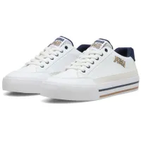 Ghete pentru bărbați Puma Court Classic Vulc Retro Club 47 / White