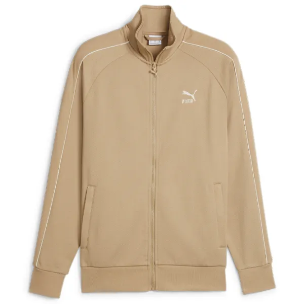 Hanorac pentru bărbați Puma T7 Track Jacket Dk Drept/ Beige photo 1