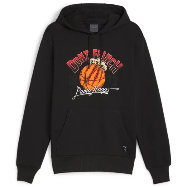 Hanorac pentru bărbați Puma Graphic Booster Hoodie Drept/ Black photo 1