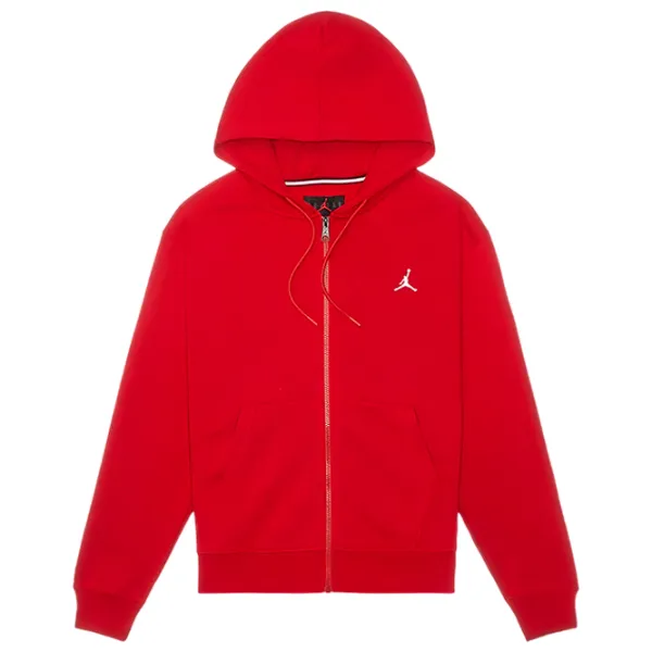 Hanorac pentru bărbați Nike Jordan Essentials Full-Zip Fleece Hoodie Drept/ Red photo 1