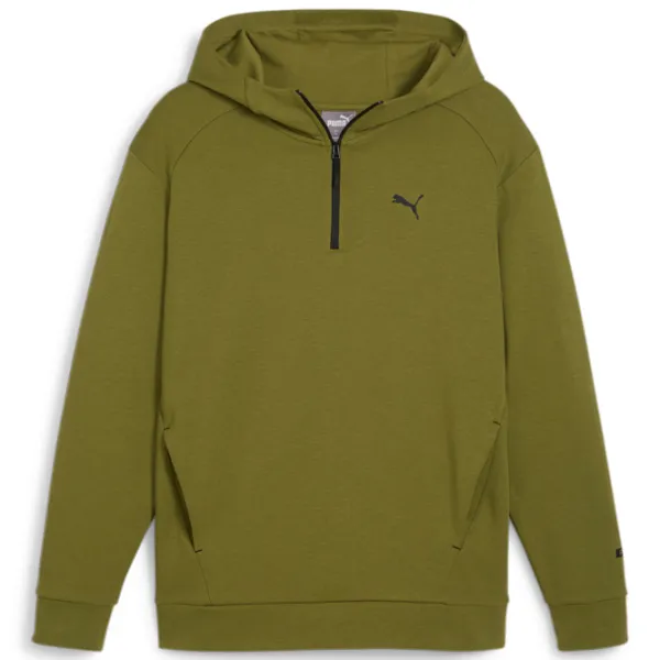 Hanorac pentru bărbați Puma Rad|Cal Half-Zip Dk Drept/ Green photo 1