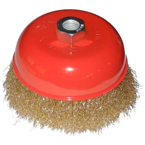 Perie cupă din sârmă ondulată MPN 42521 100 mm photo 1